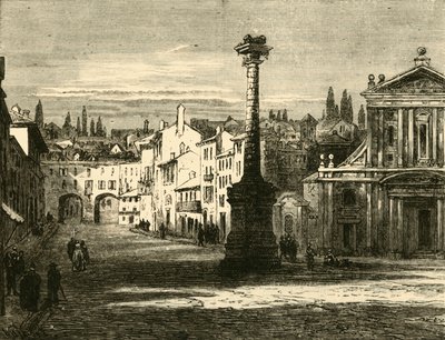 Udsigt i Milano, 1890. af Unbekannt