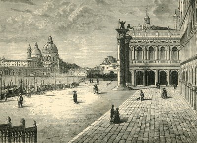 Udsigt i Venedig: Moloen, 1890. af Unbekannt