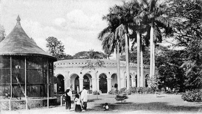 Udsigt i Zoological Gardens, Calcutta, Indien, begyndelsen af det 20. århundrede af Unbekannt