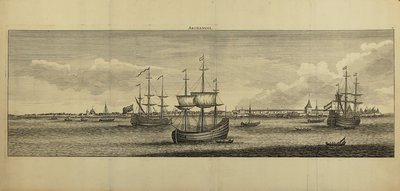 Udsigt over Archangelsk, ca 1770 af Unbekannt