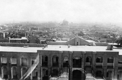 Udsigt over Bagdad fra et bloktårn, 31. britiske generelle hospital, Mesopotamien, WWI, 1918 af Unbekannt
