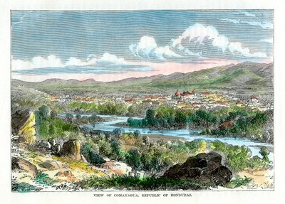 Udsigt over Comayagua, Republikken Honduras, c1880 af Unbekannt