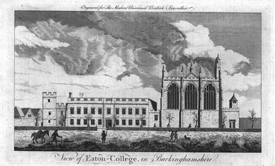 Ansicht von Eaton-College, in Buckinghamshire, ca. 1779 von Unbekannt