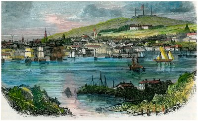 Udsigt over Halifax, Nova Scotia, c1870 af Unbekannt