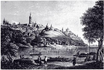 Udsigt over Kiev, 1835 af Unbekannt