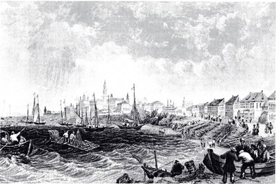 Udsigt over Kostroma, ca 1835 af Unbekannt