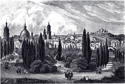 Udsigt over Lemberg, ca 1845 af Unbekannt
