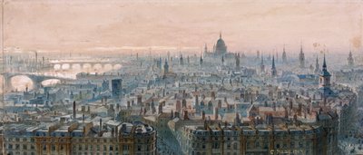 Udsigt over London af Unbekannt
