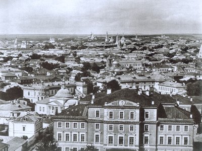 Udsigt over Moskva fra Ivan den Store Klokketårn, Rusland, 1884 af Unbekannt