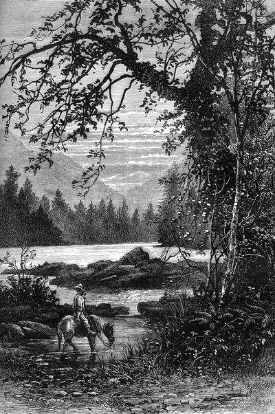 Udsigt over North Carolina, slutningen af det 18. århundrede c1880 af Unbekannt