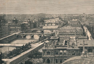 Udsigt over Paris, viser de syv broer, 1882 af Unbekannt