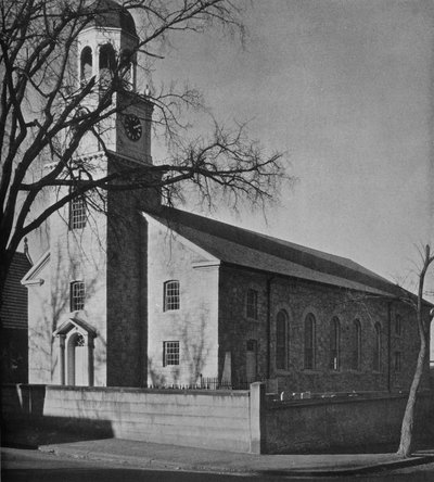 Udsigt over St Pauls Church fra Main Street, Newburyport, Massachusetts, 1924 af Unbekannt