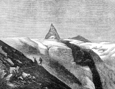 Udsigt over Matterhorn, slutningen af det 19. århundrede af Unbekannt
