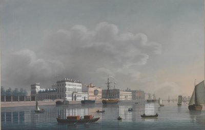Udsigt over Neva af Unbekannt