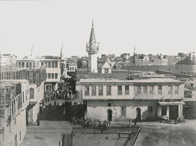 Udsigt over den gamle bydel, Suez, Egypten, 1895. af Unbekannt
