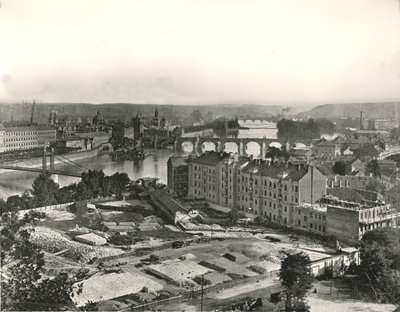 Udsigt over byen Prag, Tjekkoslovakiet, 1895. af Unbekannt