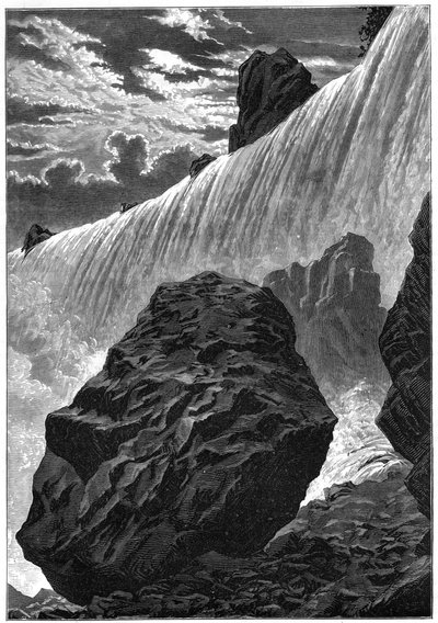 Udsigt over Niagara-faldene, 1877 af Unbekannt