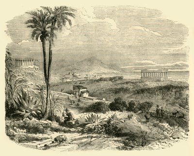 Udsigt over Siciliens kyst, 1890. af Unbekannt