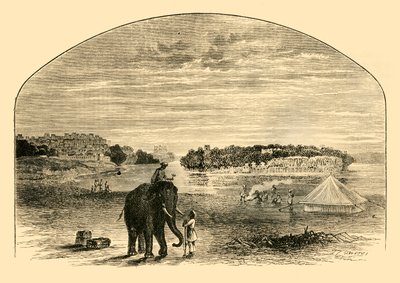 Udsigt over Indus, 1890. af Unbekannt