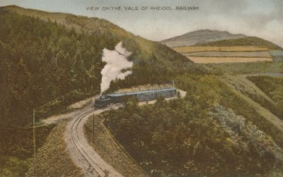Udsigt over Vale of Rheidol Railway, begyndelsen af det 20. århundrede. af Unbekannt