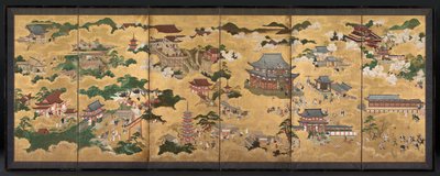 Udsigt over Kyoto, 1600-tallet. af Unbekannt