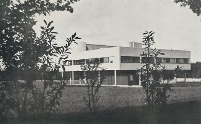 Villa ved Poissy, bygget i armeret beton, 1933 af Unbekannt