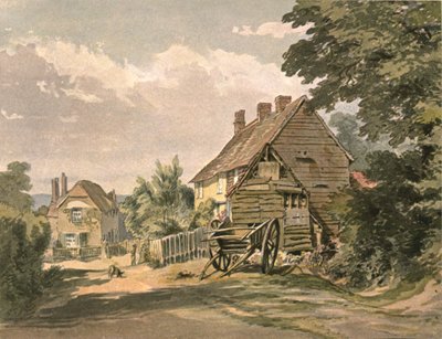 Landsbyhuse, c1900. af Unbekannt