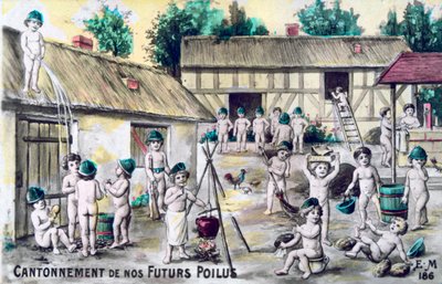 Vintage fransk postkort, c1900 af Unbekannt