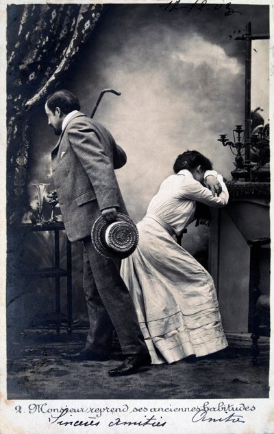 Vintage fransk postkort, c1900 af Unbekannt