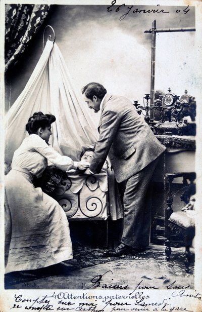 Vintage fransk postkort, c1900 af Unbekannt
