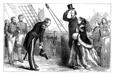 Besøg af dronningen og prins Albert til de resolutte, 1856, c1888 af Unbekannt