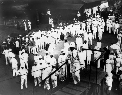 Besøgende i Port Doumen, Saigon, Vietnam, 1900 af Unbekannt