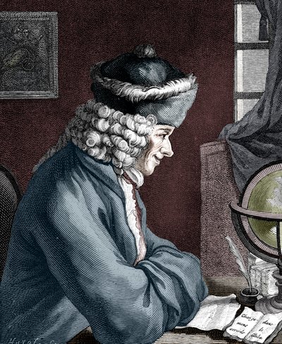 Voltaire, fransk forfatter, dramatiker, satiriker og bogstavmand fra det 18. århundrede af Unbekannt