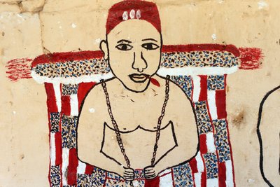 Voodoo vægmaleri på et kloster. Togoville, Togo af Unbekannt