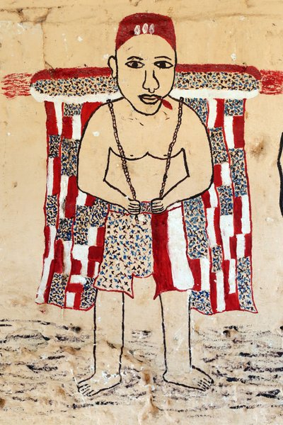 Voodoo vægmaleri på et kloster. Togoville, Togo af Unbekannt