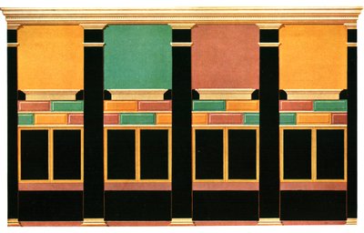 Vægdekoration, Pompeji, Italien, 1928. af Unbekannt