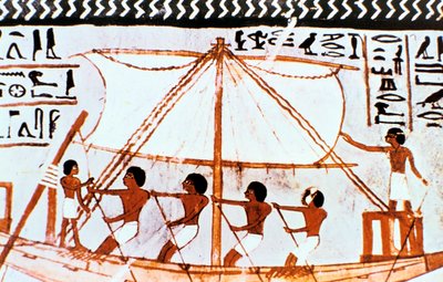 Vægmaleri fra Sennefers grav, Abydos, det gamle Egypten, 18. dynasti, c1450 f.Kr. af Unbekannt