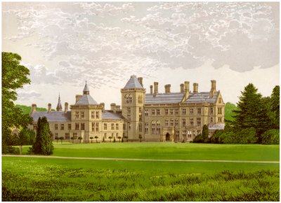 Walton Hall, Warwickshire, hjemsted for Baronet Mordaunt, c1880 af Unbekannt