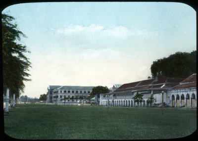 Krigsafdelingens bygninger og militærskole, Bangkok, Siam af Unbekannt