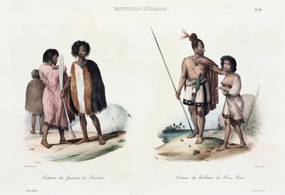 Warriors of Shouraki og indbyggere i Hoya Hoya, New Zealand af Unbekannt