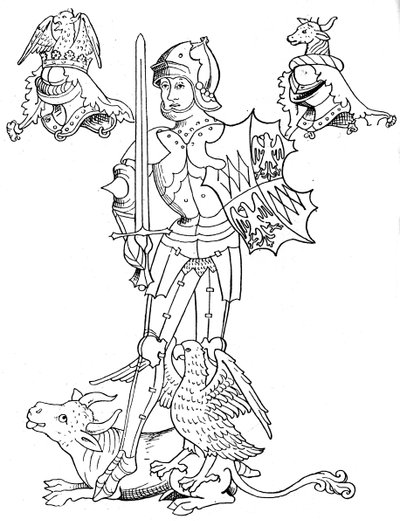 Warwick the Kingmaker, engelsk adelsmand og soldat fra det 15. århundrede, 1893 af Unbekannt