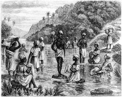 Vasketøj, Santo Domingo, 1873 af Unbekannt