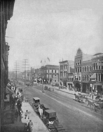 Washington Avenue, Minneapolis, Minnesota, c1897. af Unbekannt
