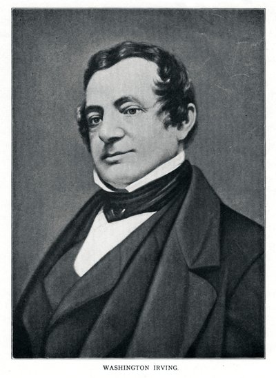 Washington Irving, amerikansk forfatter, det 20. århundrede af Unbekannt