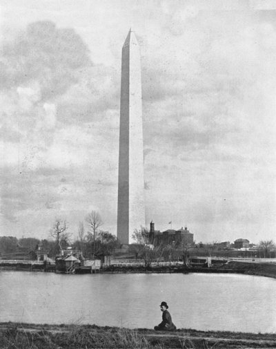 Washington Monument, Washington DC, USA, c1900. af Unbekannt