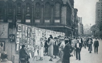 Washington Square, Greenwich Village, New York, USA, 1935 af Unbekannt