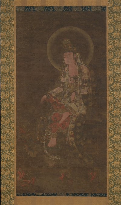 Vand-månen Avalokiteshvara, 1300-tallet. af Unbekannt