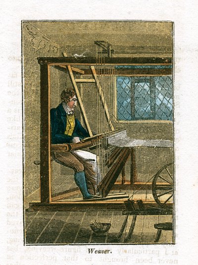Væver ved sin væv, 1823 af Unbekannt
