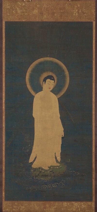 Indbydende afstamning af Amida Buddha Raigo, omkring 12701333. af Unbekannt