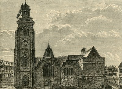 West View af den gamle kirke St. Martins-in-the-Fields, revet ned i 1721, 1881. af Unbekannt
